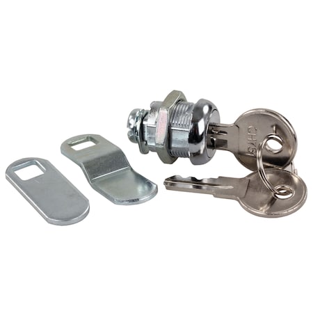 JR Products 00305 Standard Compartment Door Key Lock - 5/8